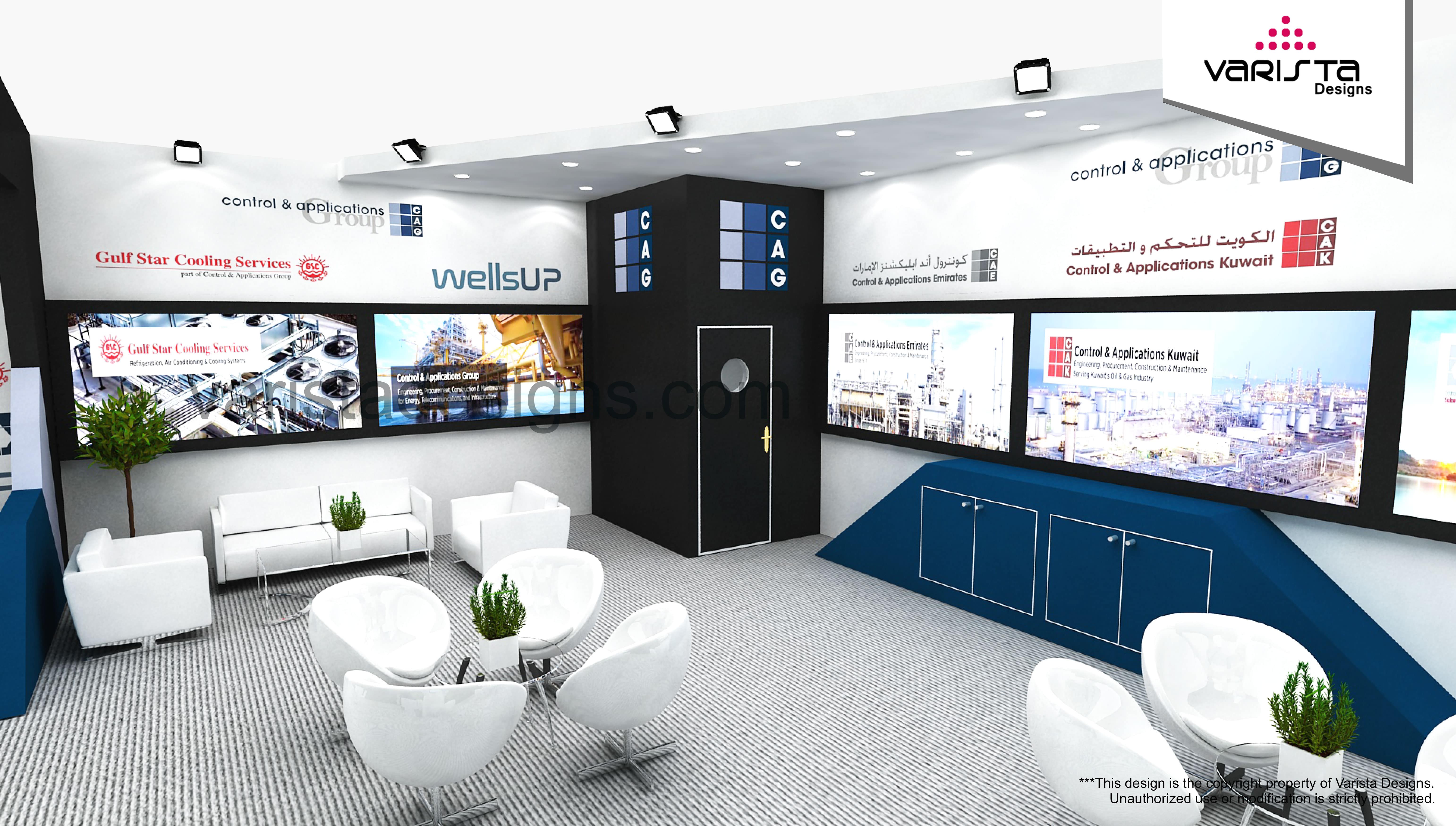 Control and Applications Group exhibition stand designs proposal 